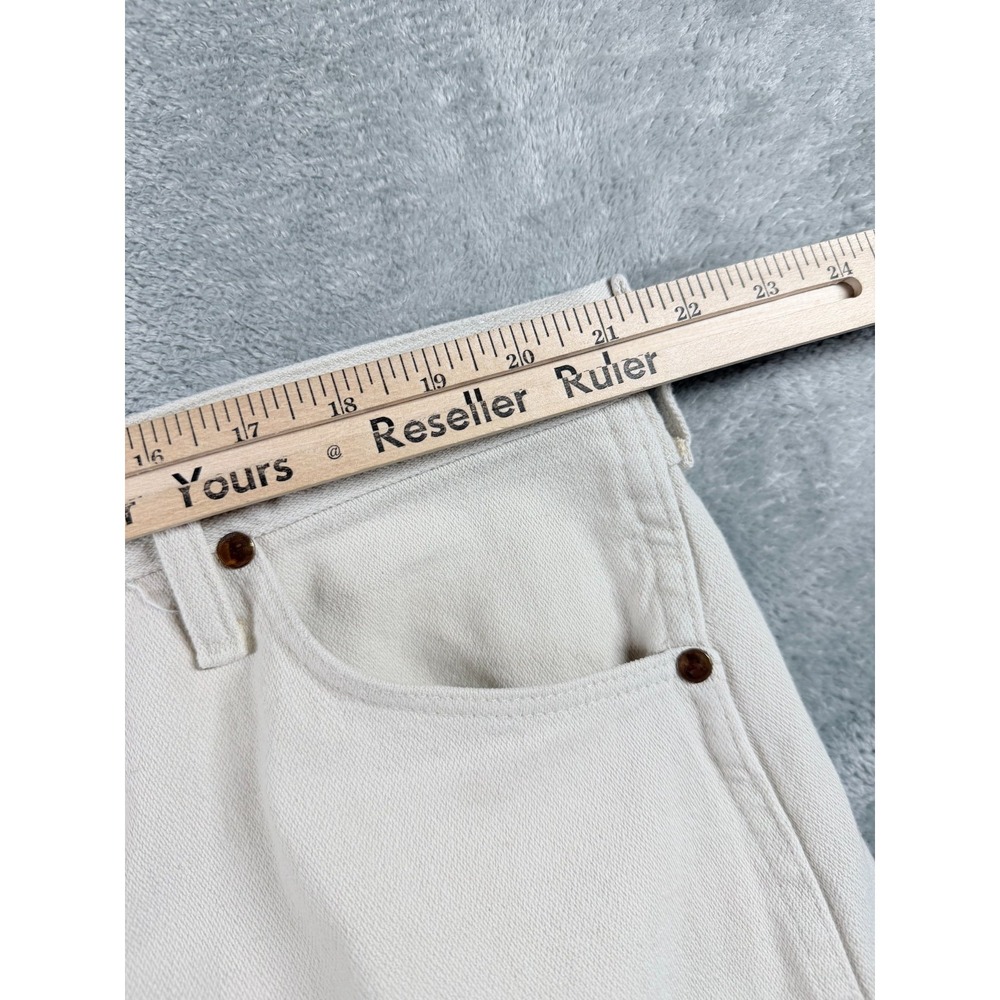 Vtg 80s Wrangler 42x32 USA White Denim Jeans Western Cowboy - Picture 4 of 8
